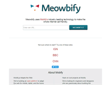 Tablet Screenshot of meowbify.com